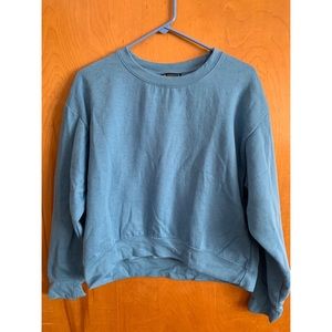 Zara cropped sweatshirt and sweatpants